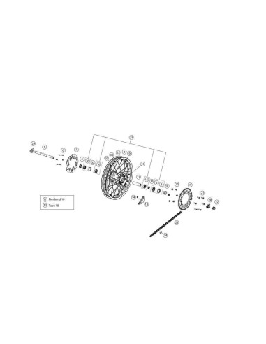 TENSOR CADENA CIEGO ENDURO GAS GAS EC 18-19 RIEJU MR 300