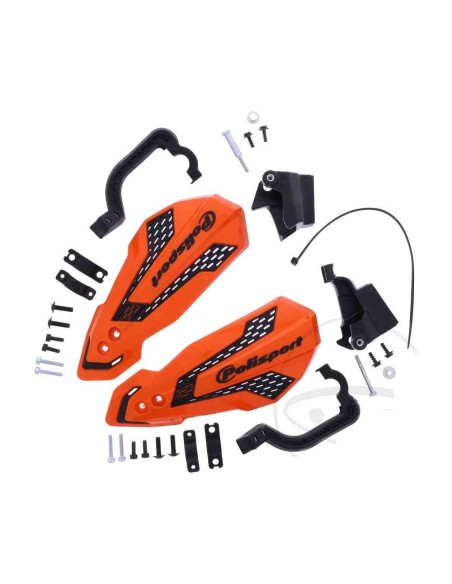 PARAMANOS POLISPORT MX FLOW KTM EXC/SX 14-22 NARANJA NEGRO