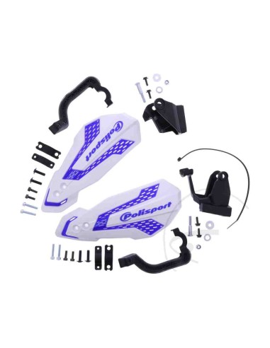 PARAMANOS POLISPORT MX FLOW YAMAHA WRF/YZ/YZF 2008- BLANCO AZUL