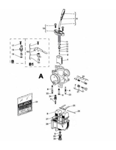 CARBURADOR DELL ORTO VHST 28