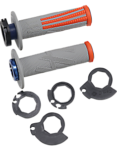 PUÑOS ODI EMIG PRO V2 LOCK-ON GRIS NARANJA