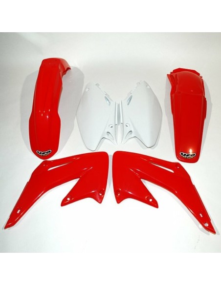 KIT PLASTICOS UFO OEM Color Red/White Honda CR125R/250R