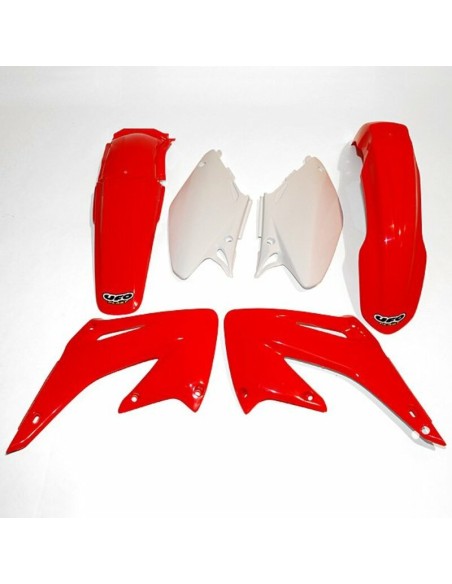KIT PLASTICOS UFO OEM Color Red/White Honda CR125R/250R