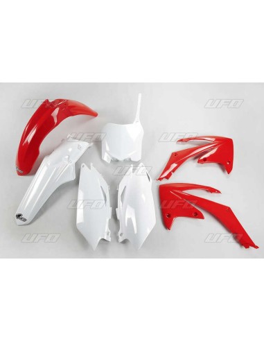 KIT PLASTICOS UFO OEM Color Red/White Honda CRF250R/450R