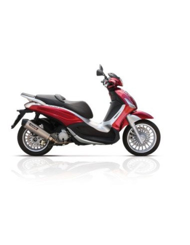 ESCAPE HOMOLOGADO YASUNI 4T SILENC. TITANIO APRILIA SPORTCITY / PIAGGIO BEVERLY 125 TUB451