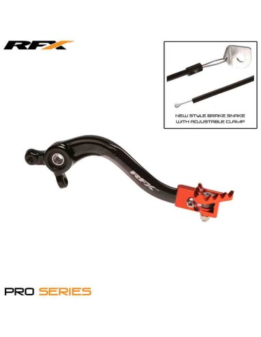 PEDAL DE FRENO RFX KTM SX 125/150 2016 SXF 250/350/450 2016 NEGRO NARANJA