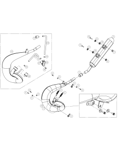 BUFANDA DE ESCAPE FMF GNARLY GAS GAS EC 250/300 18-19 RIEJU MR 300 21-
