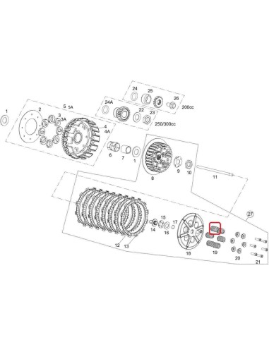 MUELLE EMBRAGUE GAS GAS EC 250/300 18-19 RIEJU MR 300 21-