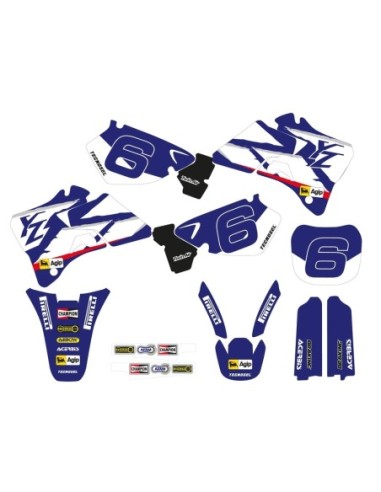 KIT ADHESIVOS TECNOSEL TEAM YAMAHA 1998