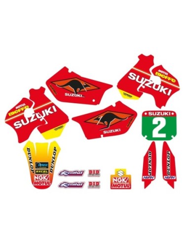 KIT ADHESIVOS TECNOSEL TEAM SUZUKI 1998