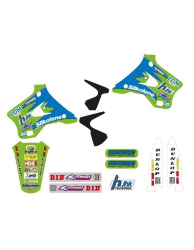 KIT ADHESIVOS TECNOSEL TEAM KAWASAKI 1996