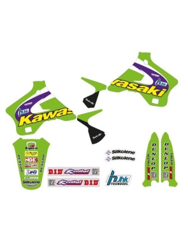 KIT ADHESIVOS TECNOSEL TEAM KAWASAKI 1998