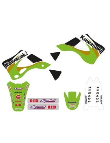 KIT ADHESIVOS TECNOSEL TEAM OEM KAWASAKI 2000