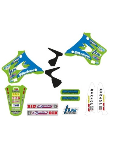 KIT ADHESIVOS TECNOSEL REPLICA KAWASAKI 1996