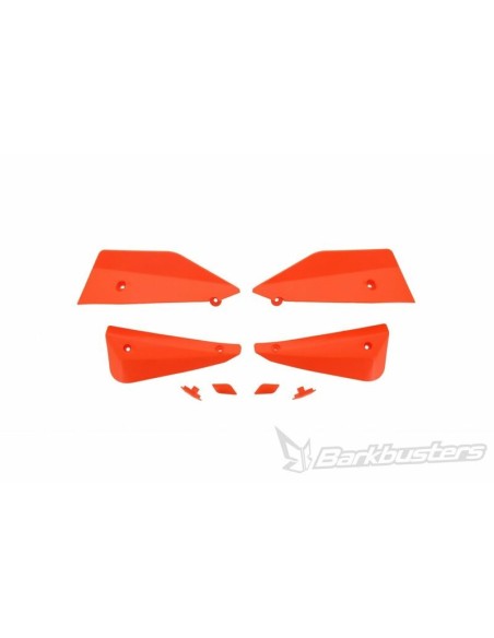 KIT DE DEFLECTORES Y CONECTORES BARKBUSTERS SABRE COLOR NARANJA