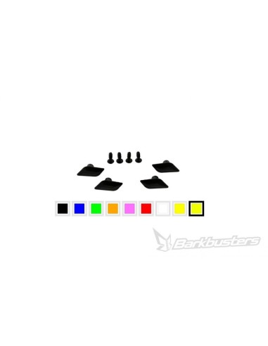 KIT DE CONEXIÓN DE DEFLECTORES BARKBUSTERS COLOR BLANCO