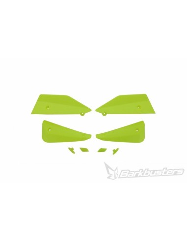 KIT DE DEFLECTORES Y CONECTORES BARKBUSTERS SABRE COLOR AMARILLO HIVIZ