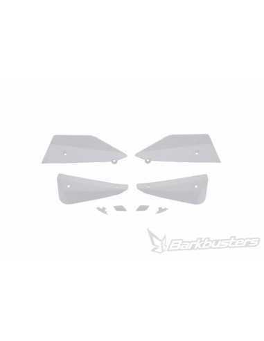 KIT DE DEFLECTORES Y CONECTORES BARKBUSTERS SABRE COLOR BLANCO