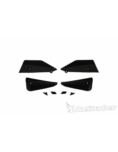 KIT DE DEFLECTORES Y CONECTORES BARKBUSTERS SABRE COLOR NEGRO