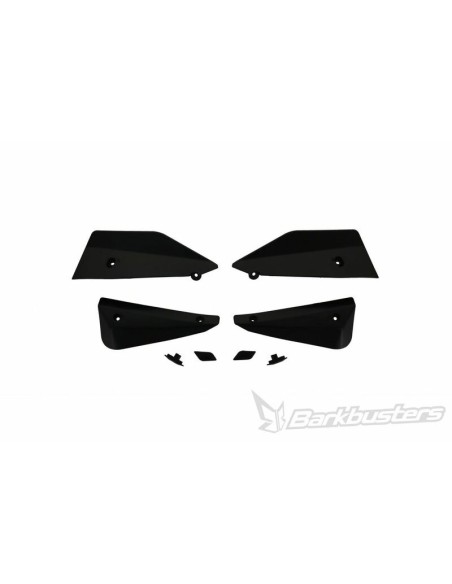 KIT DE DEFLECTORES Y CONECTORES BARKBUSTERS SABRE COLOR NEGRO