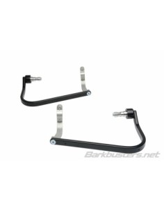 SOPORTES DE ALUMINIO BARKBUSTERS FIJACIÓN DE DOBLE ANCLAJE COLOR NEGRO