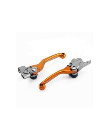 JUEGO MANETAS ZETA FP KTM EMBRAGUE MAGURA DESDE 2014 Y FRENO BREMBO DESDE 2014 NARANJAS