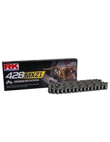 CADENA RK 428 MXZ1 SIN RETENES 124 PASOS NEGRA