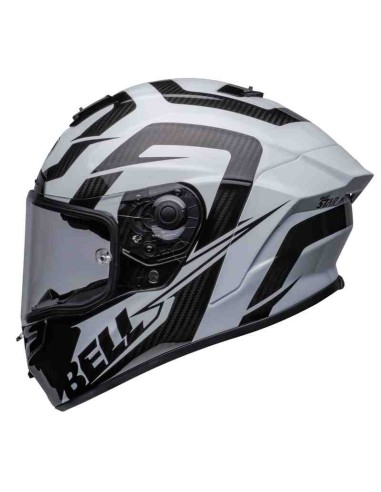 CASCO BELL RACE STAR FLEX DLX LABYRINTH BLANCO NEGRO