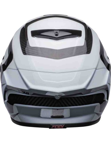 CASCO BELL RACE STAR FLEX DLX LABYRINTH BLANCO NEGRO