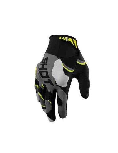 GUANTES SHOT DRIFT CAMO AMARILLO FLUOR 2023