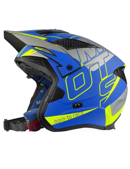 CASCO MOTS TRIAL JUMP UP03 AZUL