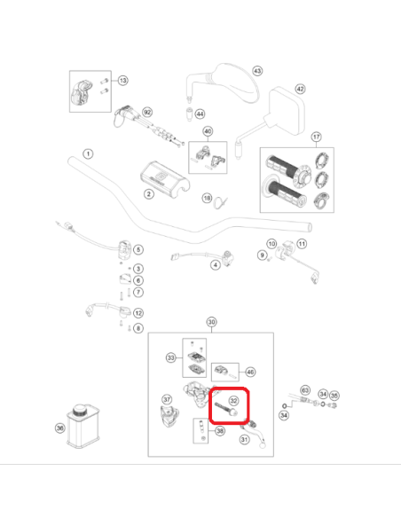 KIT REPARACION BOMBA EMBRAGUE GAS GAS EC 21- HUSQVARNA BRAKTEC