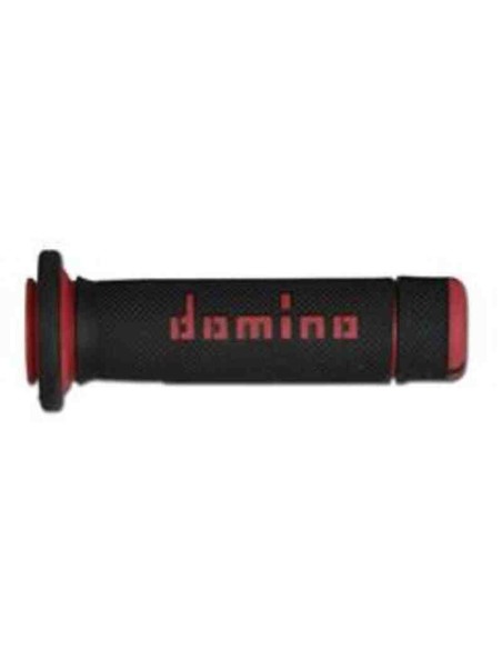 PUÑOS DOMINO ATV QUAD 22 MM 118 MM DOBLE COMPUESTO NEGRO ROJO