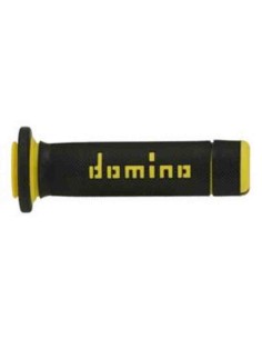 PUÑOS DOMINO ATV QUAD 22 MM 118 MM DOBLE COMPUESTO NEGRO AMARILLO