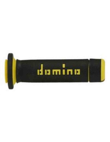 PUÑOS DOMINO ATV QUAD 22 MM 118 MM DOBLE COMPUESTO NEGRO AMARILLO