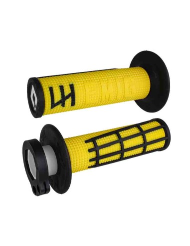 PUÑOS ODI EMIG PRO 2.0 V2 LOCK-ON AMARILLO NEGRO