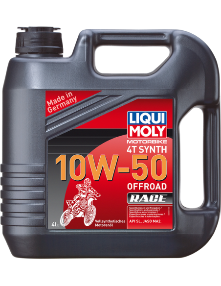 ACEITE LIQUI MOLY 4T 100% SINTETICO 10W50 OFF ROAD - 4 LITROS