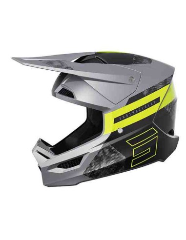 CASCO SHOT FURIOUS PATROL GRIS AMARILLO FLUOR MATE 2024