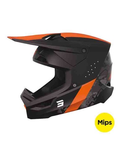 CASCO SHOT RACE CAMO NARANJA MATE