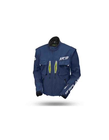 CHAQUETA UFO ENDURO TAIGA AZUL CON PROTECCIONES 2024