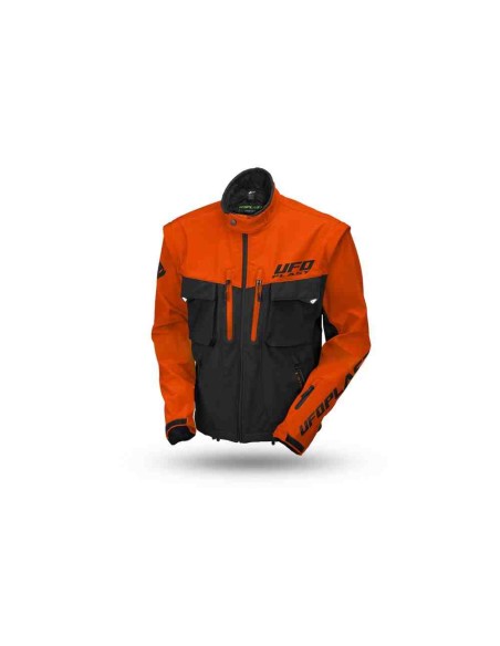 CHAQUETA UFO ENDURO TAIGA NARANJA CON PROTECCIONES 2024
