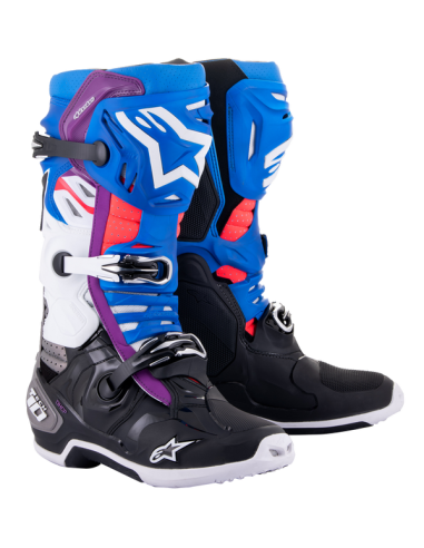 BOTAS ALPINESTARS TECH 10 SUPER VENTILADA NEGRA AZUL BLANCO