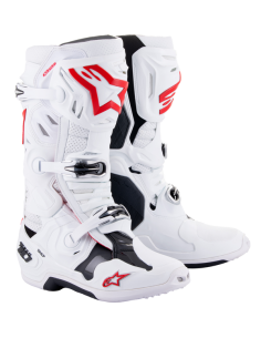 BOTAS ALPINESTARS TECH 10 SUPER VENTILADA BLANCA ROJA