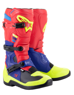 BOTAS ALPINESTARS TECH 3 AMARILLO FLUOR ROJA AZUL NEGRA