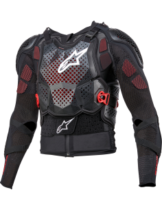 PETO ALPINESTARS BIONIC TECH V3 NEGRO BLANCO ROJO