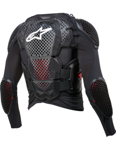 PETO ALPINESTARS BIONIC TECH V3 NEGRO BLANCO ROJO 2