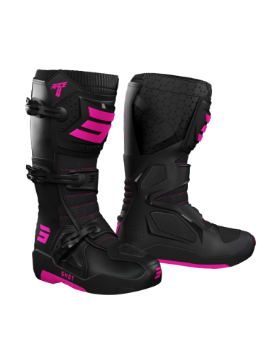 BOTAS SHOT RACE 4 NEGRAS PINK