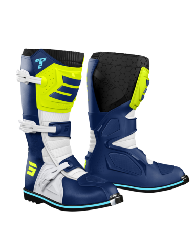 BOTAS SHOT RACE 2 AZUL AMARILLO FLUOR