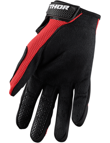 GUANTES THOR SECTOR ROJO NEGRO 2024