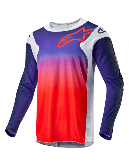 CAMISETA ALPINESTARS RACER HOEN NARANJA GRIS NEGRA 2024